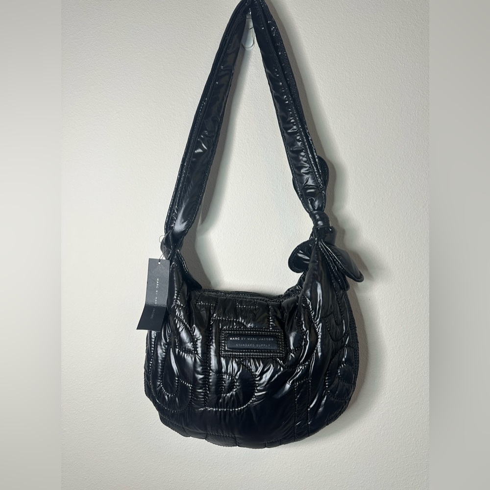 Brand New With Tags Marc By Marc Jacobs lightweight Black Nylon Hobo Bag